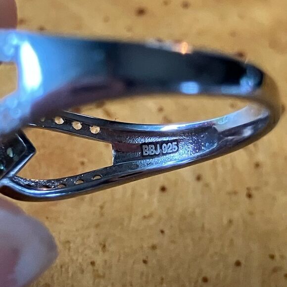 Natural Ethiopian Opal Sterling Silver Ring Size 9 - Picture 6 of 9